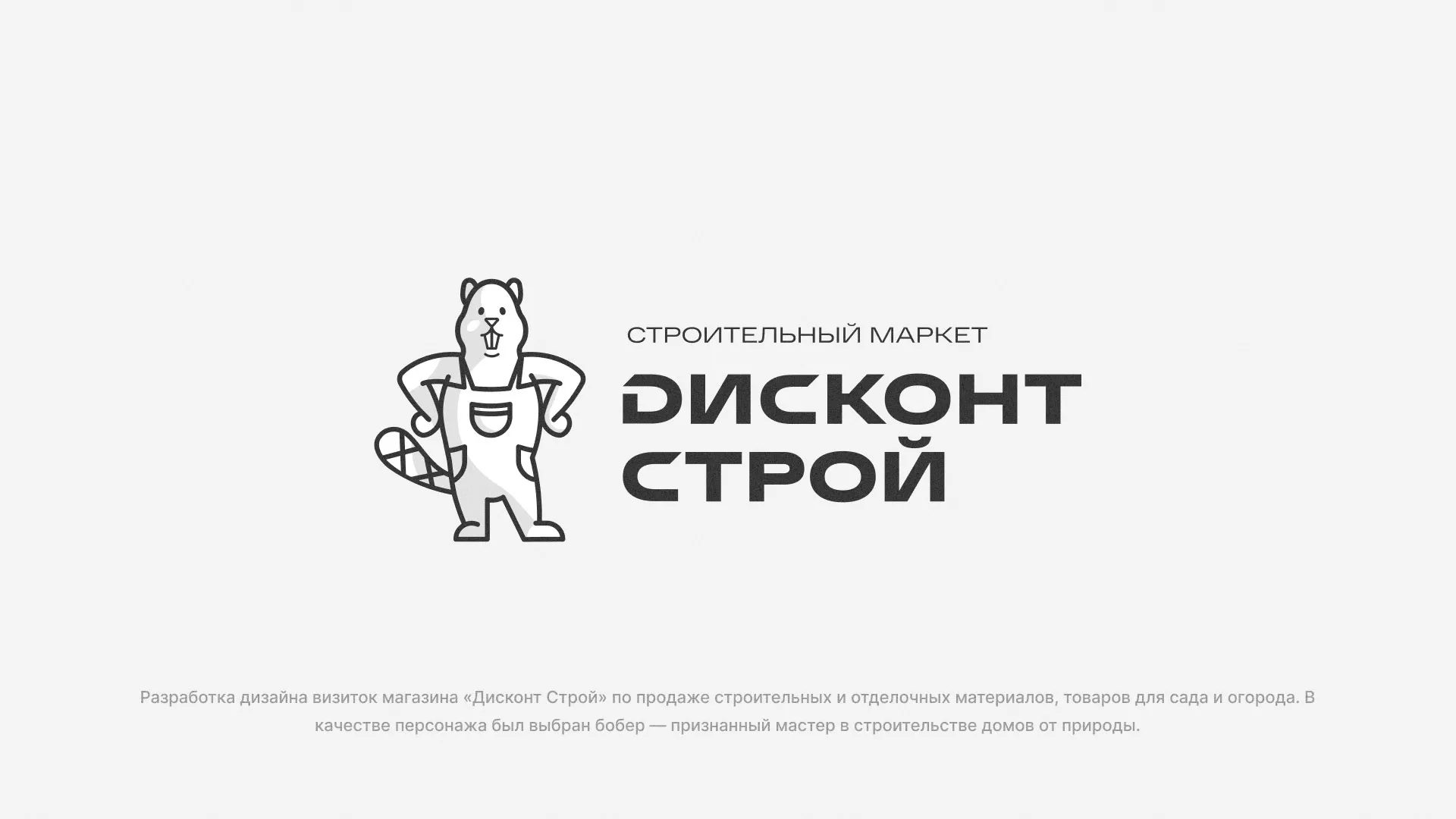 Разработка дизайна визиток магазина «Дисконт Строй» в Олонце